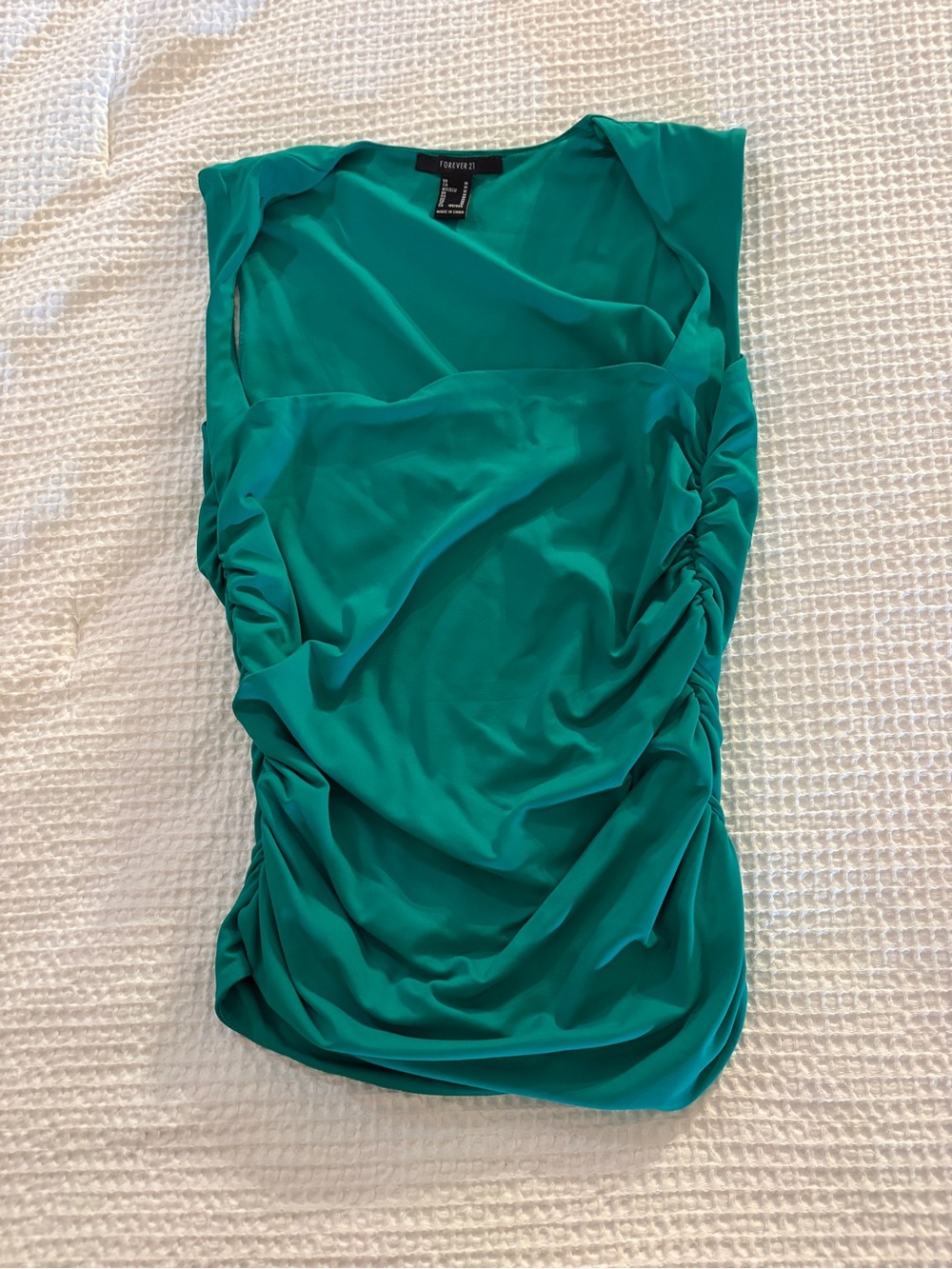 Forever 21 Teal Sleeveless Blouse